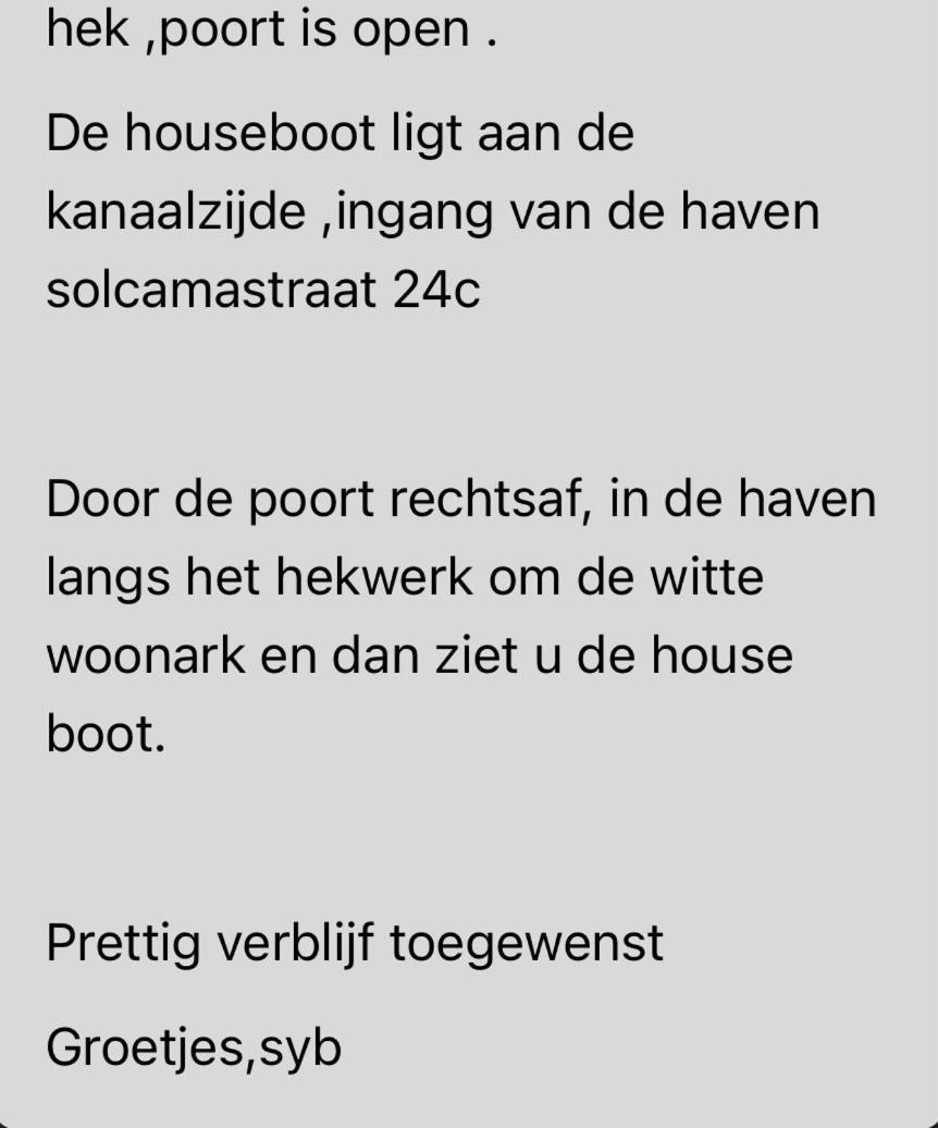 Houseboot Solcamastraat 24 C Hotel Suameer Exterior photo